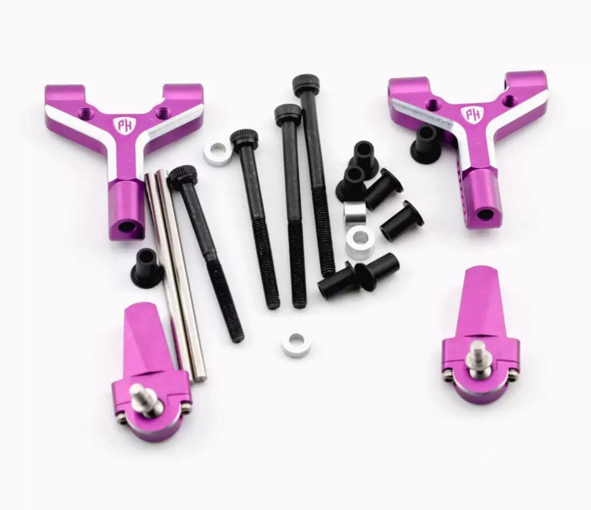 Amazon.com: Powerhobby Aluminum Adjustable Front Lower Arms Purple